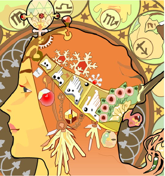 エクセルで描いた絵1